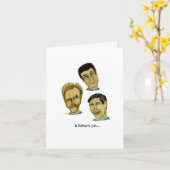 Carte de Fête des pères de relation père et fille (Fleur jaune)