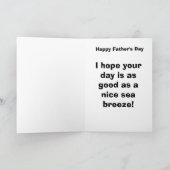 Carte de fête des pères de schooner (Intérieur)