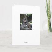 Carte de fête des pères de singe de Mandrill (Dos)