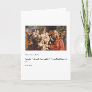 CARTE DE FÊTE DES PÈRES DE SOUTIEN À L'ENFANT JESU