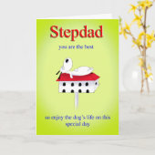 carte de fête des pères de stepdad (Fleur jaune)