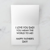 Carte de Fête des pères de surveillance de poche ( (Intérieur)