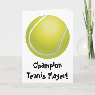 Carte de fête des pères de tennis