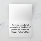 Carte de Fête des pères de truite (grande impressi (Intérieur)