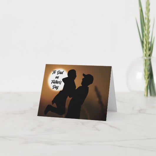 Carte de Fête des pères de vacances Père titulaire (Devant)