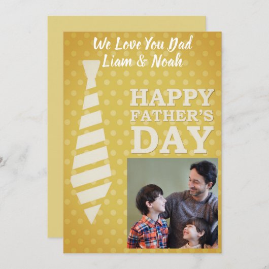 Carte de Fête des pères des points d'or de la Crav (Devant / Derrière)