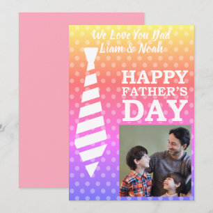 Carte de Fête des pères des points funky de la Cra