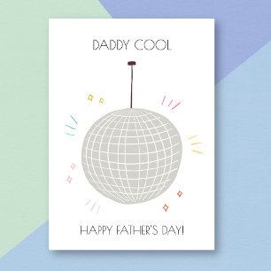 Carte de Fête des pères Disco Papa Funny