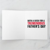 CARTE DE FETE DES PERES DONALD TRUMP BISOU (Intérieur)