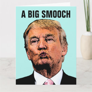 CARTE DE FETE DES PERES DONALD TRUMP BISOU