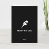 Carte de fête des pères drôle cool (Dos)