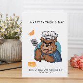 Carte de Fête des pères du chef d'ours