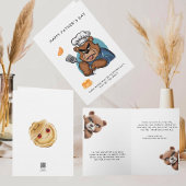 Carte de Fête des pères du chef d'ours