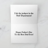 Carte de Fête des pères du coq (Intérieur)