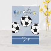 Carte de fête des pères du football (Fleur jaune)