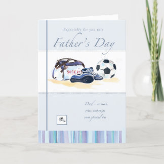 Carte de fête des pères du football