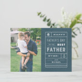 Carte de Fête des pères du meilleur père - Marine (Debout devant)