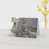 Carte de Fête des pères du mur du château (Fleur jaune)