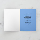 Carte de Fête des pères du phare chrétien religieu (Intérieur)