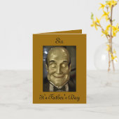 Carte de Fête des pères du serveur de Butler Waite (Fleur jaune)