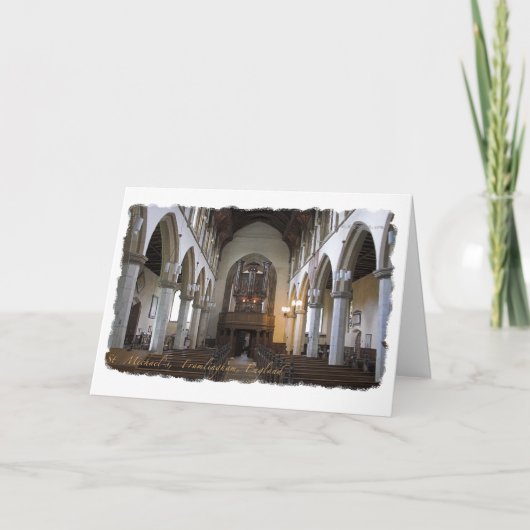 Carte de fête des pères - église de Framlingham (Devant)