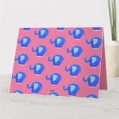 Carte de fête des pères éléphant mignon personnali (Dos)