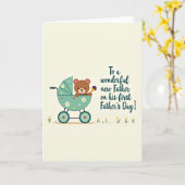 Carte de Fête des Pères florale joyeuse (Fleur jaune)