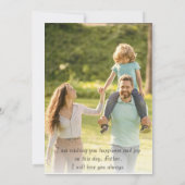 Carte de Fête des pères Gold Foil (Dos)