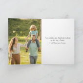 Carte de Fête des pères Gold Foil (Intérieur)