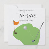 Carte de Fête des pères Golf Tee-rific (Devant)