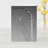 Carte de Fête des pères Grandes Grues (Fleur jaune)