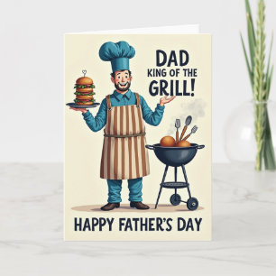 Carte de fête des pères grillée