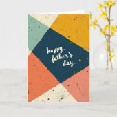Carte de fête des pères grunge script (Fleur jaune)
