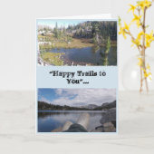Carte de Fête des pères Happy Trails (Fleur jaune)