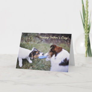 Carte de Fête des pères Jack Russell