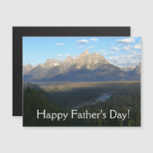 Carte de Fête des pères Jackson Hole Mountains (Devant / Derrière)