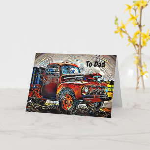 Carte de Fête des pères Jazzy Classic Truck