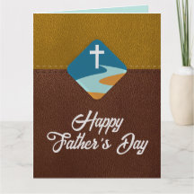 Carte de Fête des pères joyeuse Christian Jesus Cr