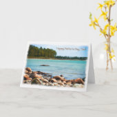 Carte de Fête des pères joyeuse de Lake Shore (Fleur jaune)