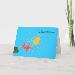 Carte de fête des pères Karate Kat Graphics