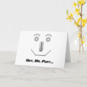 Carte de Fête des pères M. Fixit (Fleur jaune)