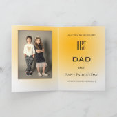 Carte de Fête des pères meilleure papa de Sunset B (Intérieur)