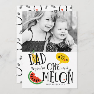 Carte de Fête des pères Melon Dad