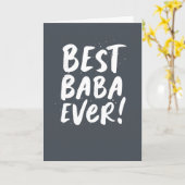 Carte de Fête des pères moderne et amusante Best B (Fleur jaune)