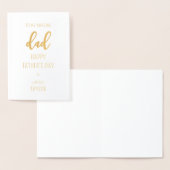 Carte de Fête des Pères Moderne et Élégante avec F (Affichage)