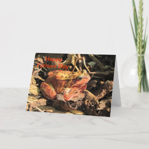 Carte de Fête des pères Orange Frog