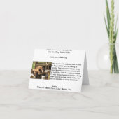 Carte de fête des pères - ours CUB de détente (Dos)