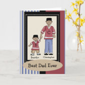 Carte de Fête des pères papa (Fleur jaune)