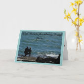 Carte de Fête des pères papa (Fleur jaune)