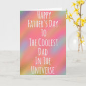 Carte de Fête des pères papa cool (Fleur jaune)